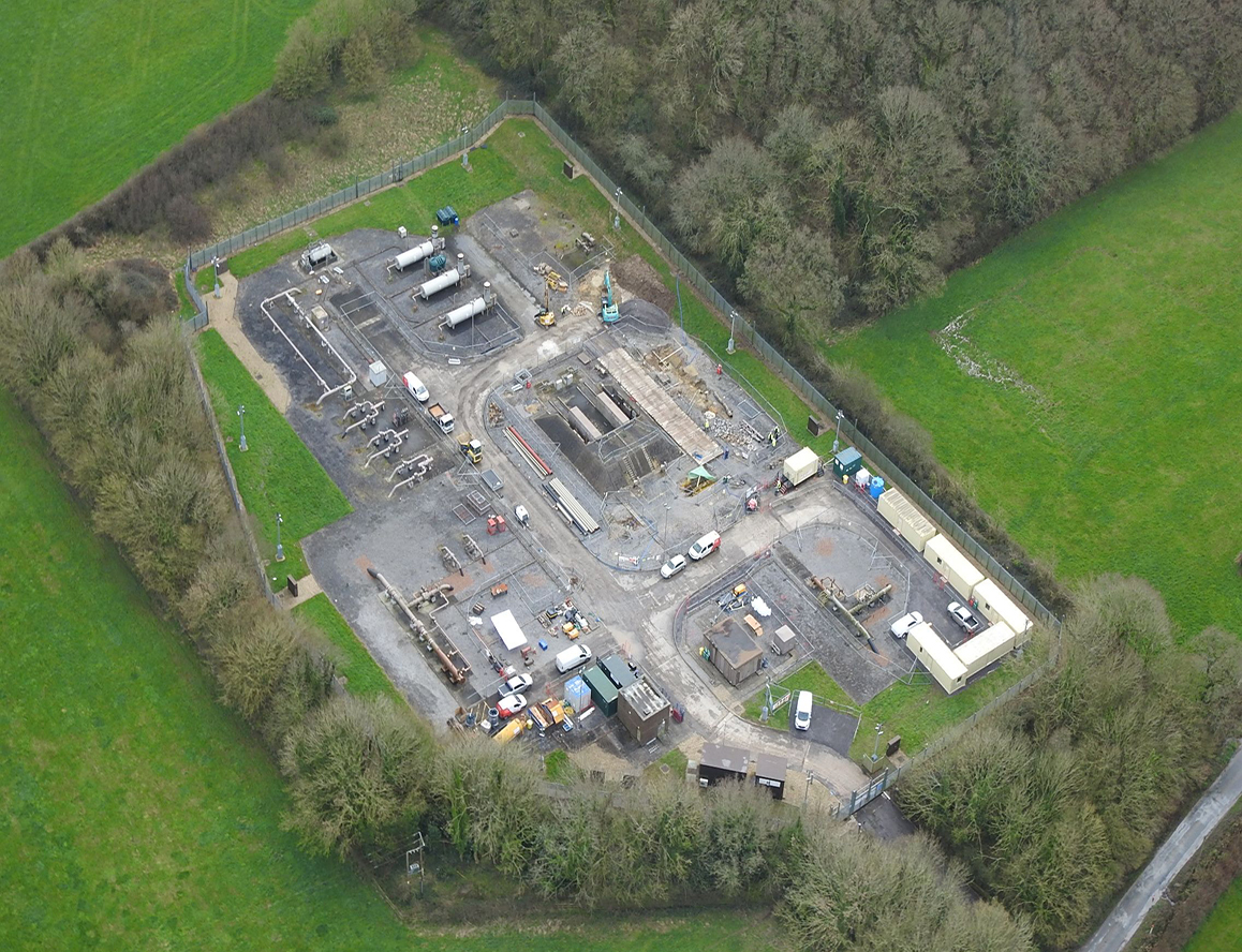 Ariel view of pipelines in dorset