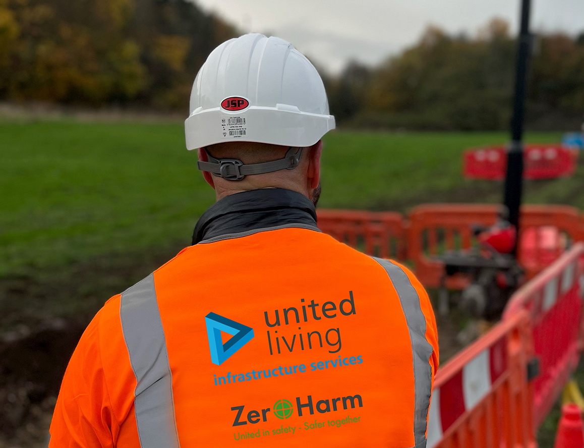 employee working on yorkshire water site