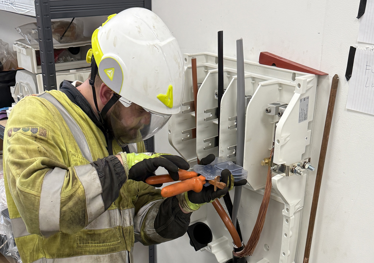 power infrastructure employee