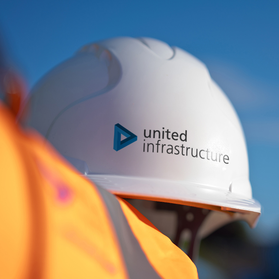 united infrastructure hard safety hat