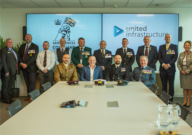 members of united infrastructure and the armed forces covenant gathered together